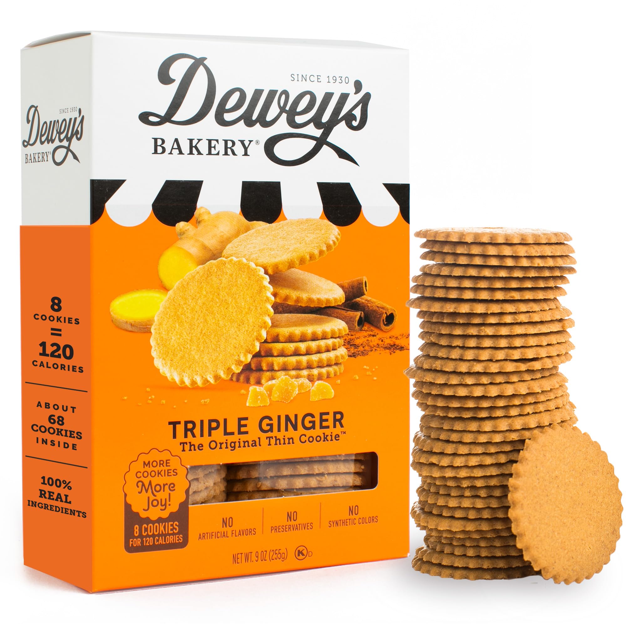 Amazon.com : Dewey's Bakery Triple Ginger Cookie Thins | No